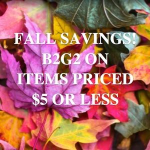 BUY 2 GET 2 (B2G2) on items that are $5 or less